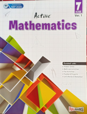 Active Mathematics ICSE Class 7(Pepper back, Dk bhattacharya)