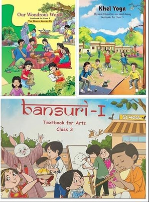 ORIGINAL NCERT Bansuri, Khel Yoga & Our Wondrous World Textbook For Class - 03 (कक्षा 3 के लिए पाठ्यपुस्तक, अद्यतन संस्करण 2025) | UPDATED & LATEST EDITION 2025(Paperback, NCERT) ORIGINAL NCERT Bansuri, Khel Yoga & Our Wondrous World Textbook For Class - 03 (कक्षा 3 के लिए पाठ्यपुस्तक, अद्यतन संस्करण 2025) | UPDATED & LATEST EDITION 2025(Paperback, NCERT)
