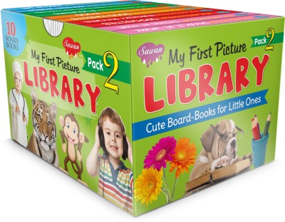Learning Board Books (Pre-School Books) | Gift Set For Kids Picture Library Box Of 10 Board Books Pack 2(Hardcover, Sawan)