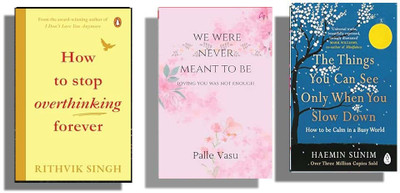 Bestseller 3 Books Combo ( How To Stop Overthinking Forever + We Were Never Meant To Be ) English(Paperback, Rithvik Singh, Palle Vasu)
