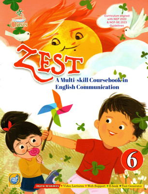 Oasis, Zest, A Multi-Skill Cousrebook In English Communication, Class-6(Paperback, RUPA GUPTA)