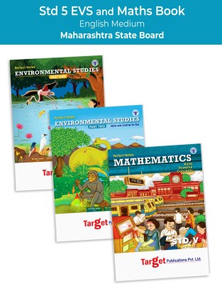 Std 5 EVS And Maths Books | Perfect Notes | English Medium | Maharashtra State Board | Includes Textual Question Answers, MCQs, Pictorial Explanations And Activity Based Questions | Based On New Syllabus | Pack Of 3 Books(Paperback, Target Publications)