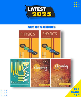 NCERT Class 12 Science Book Set PCB 1.Physics Textbook Part 1 And Part 2 Chemistry Textbook Part 1 And Part 2 Biology Textbook PAPERBACK NCERT 12th CLASS 5 COMBO BOOK ENGLISH MEDIUM Paperback, NCERT Paperback, NCERT|New Latest Edition For 2025-2026(Paperback, NCERT)