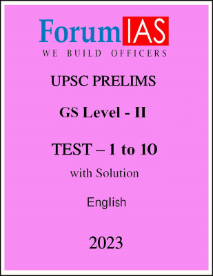 2023 Level-2 Prelims 10 Tests With Model Answers By Forum IAS(Paperback, Forum IAS)