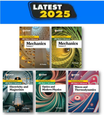 Understanding Physics JEE Main And Advanced Mechanics-1 + Mechanics-2 + Waves And Thermodynamics + Electricity And Magnetism + Optics And Modern Physics (5 Books Set)(Paperback, DC Pandey) Understanding Physics JEE Main And Advanced Mechanics-1 + Mechanics-2 + Waves And Thermodynamics + Electricity And Magnetism + Optics And Modern Physics (5 Books Set)(Paperback, DC Pandey)