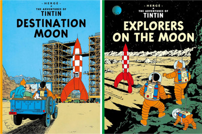 The Adventures Of Tintin: Destination Moon + Explorers On The Moon : 2 Title Paperback Combo Set(Paperback, Herge) The Adventures Of Tintin: Destination Moon + Explorers On The Moon : 2 Title Paperback Combo Set(Paperback, Herge)