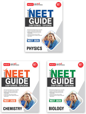 MTG Complete NEET Guide Physics, Chemistry & Biology Book For 2026 Exam - NEET Syllabus Based Chapterwise Theory, Topicwise MCQs & Concept Map | 10 Previous Years PYQs With Detailed Solutions (Set Of 3)(Paperback, MTG Editorial Board)