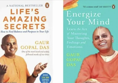 2 Books Combo Life's Amazing Secrets And Energize Your Mind(Paperback, Guru gopal das)