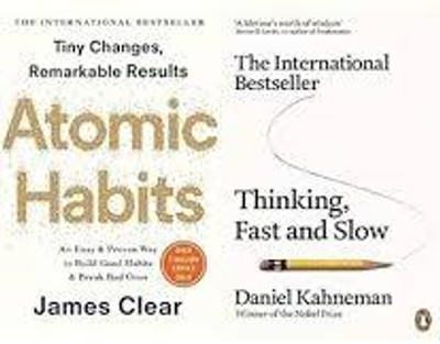 Atomic Habbits + Thinking Fast And Slow(Paperback, JAMES CLEAR + DANIEL KAHNEMAN)
