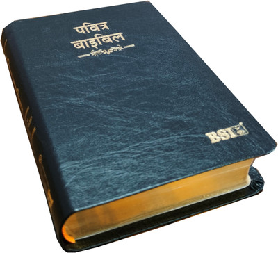 Hindi O.V. 25TI(R) Compact Bible Index/Yapp (KBS) Black Korean Print Containing Old And New Testament BSI(Leather, Hindi, God's Word)