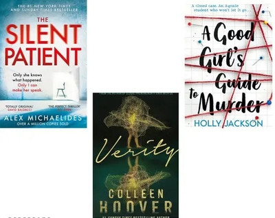 Book Combo: The Silent Patient + A Good Girl’s Guide To Murder + Verity + Good Girl, Bad Blood(Paperback, Alex Michaelides, Holly Jackson, Colleen Hoover) Book Combo: The Silent Patient + A Good Girl’s Guide To Murder + Verity + Good Girl, Bad Blood(Paperback, Alex Michaelides, Holly Jackson, Colleen Hoover)