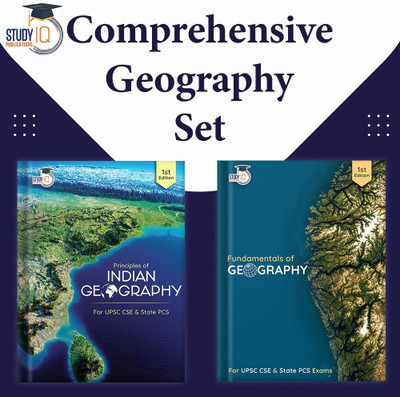 Set Of 2: Fundamentals Of Geography & Principles Of Indian Geography (English, Latest Edition) For UPSC CSE Prelims & Mains(Paperback, StudyIQ Publications)