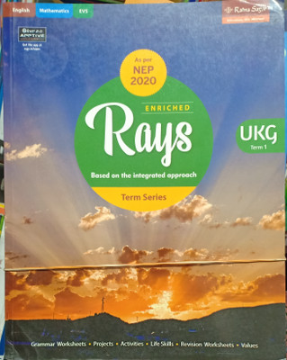 Combo Pack Of 3 Books Enriched Rays Based On The Integrated Approach Class UKG Term Series 1, 2, 3(Pepper back, Tapas Guha)