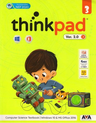 Thinkpad Ver. 2.0 Class - 3 (Computer Science Textbook | Windows 10 & Ms Office 2016)(Paperback, Team AVA)