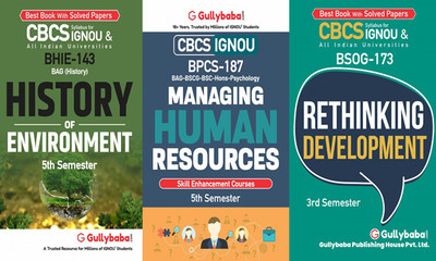 BHIE-143 History Of Environment BPCS-187 Managing Human Resources BSOG-173 Rethinking Development(Paperback, GPHExpert)