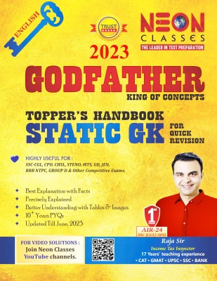 Neon Classes Static GK Godfather Topper's Handbook For All Exams - English - 2023(Paperback, Neon Classes)