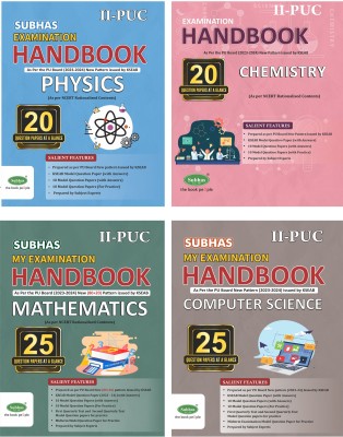 Second Puc Examination Handbook-PCMC (Combo)/Physics/Chemistry/Mathematics/Computer Science(Paperback, Subhas Publishing House Pvt Ltd)