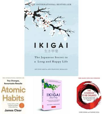 Ikigai + Atomic Habit + Ikigai Journey + The Courage To Be Disliked