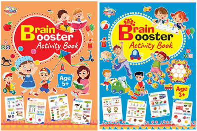 My First Learning: Brain Booster Activity Set Of 2 Books (3+ Years Old)(Paperback, Chakravarty, Madhu)
