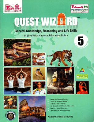 Quest Wizard, General Knowledge, Reasoning & Life Skills, Edusoft For Class-5(Paperback, Edusoft Team)