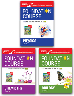 MTG NEET Foundation Class 7 Physics, Chemistry & Biology (Edition 2025) (Set Of 3 Books) - Useful For Olympiad, CUET, NVS, KVPY & Boards Exam | Based On NCERT Latest Pattern(Paperback, MTG Editorial Board)