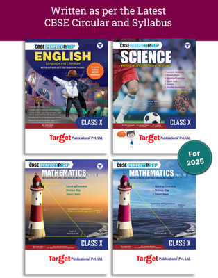 CBSE Class 10th Maths Vol 1 And Vol 2, Science & English Notes | Exemplar, MCQs, PYQ | Based On Latest NCERT Syllabus | 4 Books(Paperback, Target Publications)