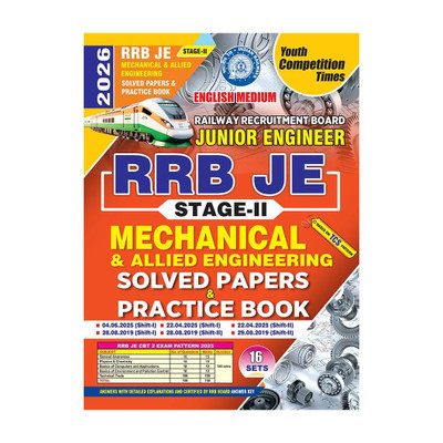 2025-26 RRB JE Stage-II Mechanical & Allied Engineering Solved Papers And Practice Book 320 595 E(Paperback, YCT EXPERT TEAM)