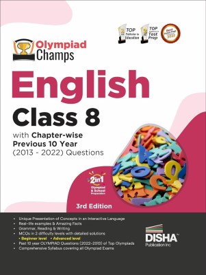 Olympiad Champs English Class 8 With Chapter-Wise Previous 10 Year (2013 – 2022) Questions 5th Edition | Complete Prep Guide With Theory, PYQs, Past & Practice Exercise | [Paperback] Disha Experts(Paperback, Disha Experts)