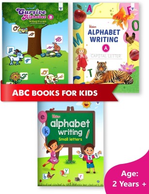 English Alphabet Writing Practice Books For Kids | 3 To 8 Year Old | ABCD Capital, Small And Cursive Letter Practise For Nursery, Preschool And Primary Children | Set Of 3 Books(Paperback, Content Team at Target Publications)