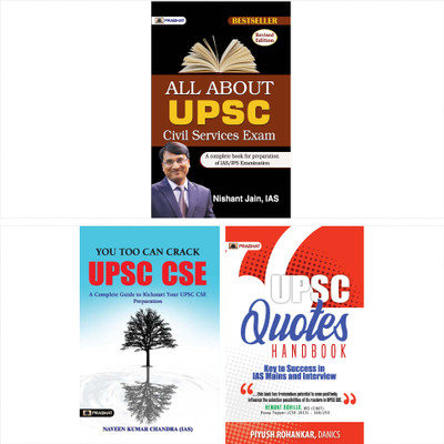 UPSC CSE, UPSC Quotes Handbook & All About UPSC Civil Services Exam Books Bundles Sets Of 3 (English)(Paperback, Nishant Jain, IAS Naveen Chandra, DANICS Piyush Rohankar)