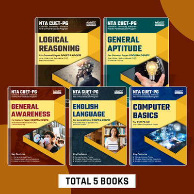 Combo Of Books NTA CUET PG General Aptitude|Logical Reasoning|General Awareness|Computer Basics|English Language For General Paper(Paperback, Adda247 Publications)