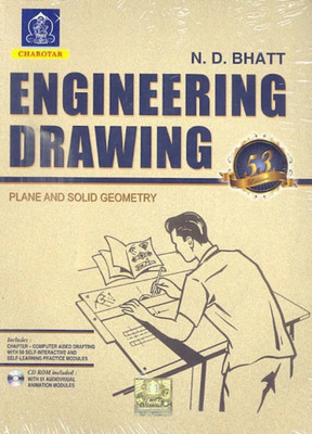 ( USED - SECOND HAND ) Engineering Drawing Plane And Solid Geometry(Paperback, N. D. Bhatt)