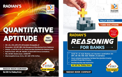Quantitative Aptitude Book For Competitive Exams & Reasoning Book For Banks In English, Chapter Wise MCQ Fully Solved Questions [ PACK OF 2](Paperback, Preeti Aggarwal, Hrithik Aggarwal)