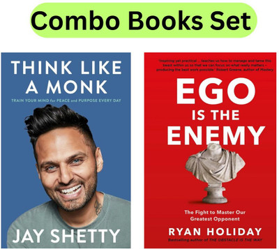 Think Like A Monk & Ego Is The Enemy (Combo Books Set)(Paperback, Jay Shetty, Ryan Holiday)