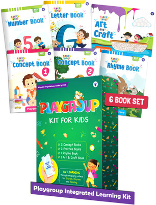 Kinder Trails | Playgroup Learning Kit For Kids | Age 2 To 3 Years | Art And Craft, Letter, Number, Rhyme And Concept Books For Children | Set Of 6 Books(Paperback, Target Publications)