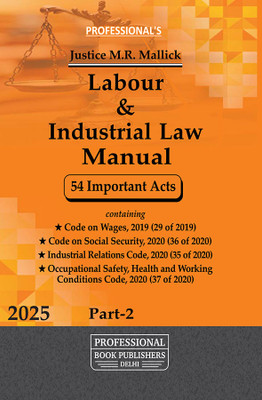 Labour & Industrial Law Manual 54 Important Acts(Paperback, Professional)
