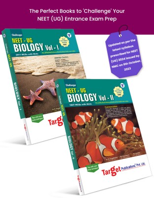 NEET UG Challenger Biology Books Vol 1 And 2 Combo For Medical Entrance Exam | Chapterwise MCQs With Solutions | Question Papers With Answer Key | Model Papers For Practice | Best Study Tool For Preparation(Paperback, Target Publications)