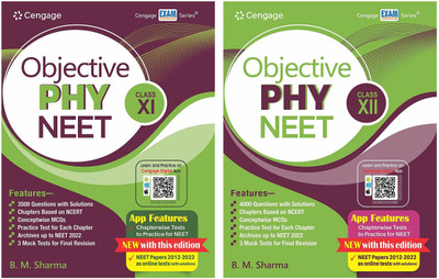 Cengage Objective Physics NEET: Class XI + XII Set Of 2 Books With Free Online Assessments And Digital Content 2023(Paperback, B M Sharma) Cengage Objective Physics NEET: Class XI + XII Set Of 2 Books With Free Online Assessments And Digital Content 2023(Paperback, B M Sharma)