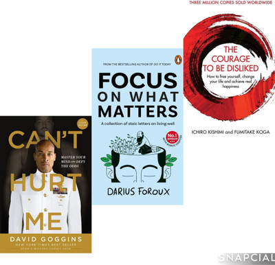 Generic Books. Can't Hurt Me. The Courage. Focus On What Matters. Combo Set Of 3 Books(Paperback, Pvt india)