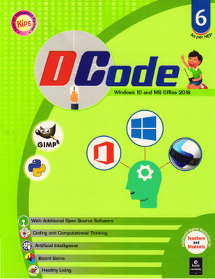 Kips DCode CLASS - 6
(WINDOWS 10 And MS OFFICE 2016)(Paperback, Kips Learning)