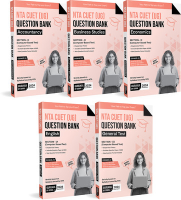 Gurukul NTA CUET Commerce Question Bank Bundles (Set Of 5) Exam 2024 : Accountancy, Business Studies, Economics, English & General Test (MCQs, Chapterwise Theory, 2023 Solved Paper, New Paper Pattern)(Product Bundle, Oswal Publishers)
