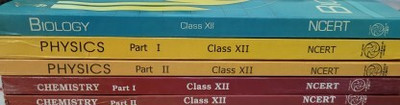 NCERT Textbook Class 12 Science Book Set (PCB) 1.Physics Textbook Part 1 And Part 2 Chemistry Textbook Part 1 And Part 2 Biology Textbook (HARDCOVER) NCERT 12th CLASS 5 COMBO BOOK (ENGLISH MEDIUM (Paperback, ) (Paperback, NCERT PUBLICATION)(Pakerback, Ncert)