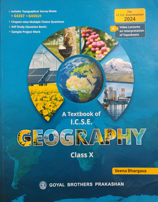 A Textbook Icse Geography Class 10(Paperback, Veena Bhargava)