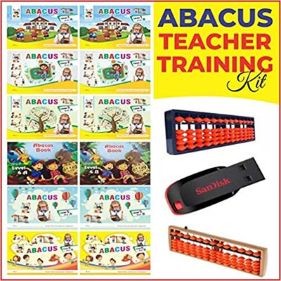 Abacus Teacher Training Programme Kit (Level 1 To Level 8) With Pen Drive Complete Video Tutorial According Lesson Plan Tutorial Easy Language(Paperback, abacus gyan graphics)