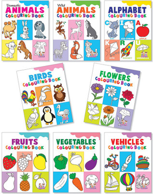 Colouring Fun Books A Set Of 8(Paperback, Infinity Team)