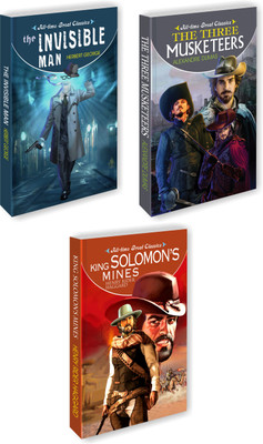 The Invisible Man, The Three Musketeers, King Solomon's Mines | Set Of 3 All Time Great Classics By Sawan(Paperback, Manoj Publications Editorial Board)
