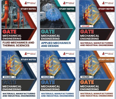 GATE Mechanical Engineering Study Notes Combo (Set Of 6 Books) | Complete Preparation Kit With Topic-Wise Notes And Solved MCQs(Paperback, EduGorilla Prep Experts)