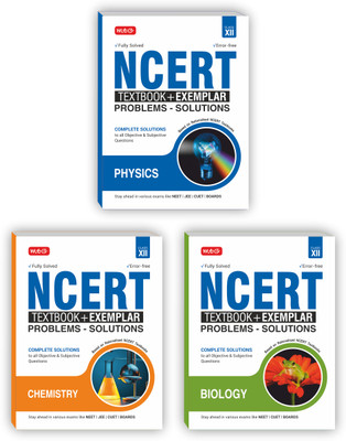 MTG NCERT Textbook + Exemplar Problem Solutions Class 12 Physics, Chemistry & Biology (Set Of 3 Books) | Complete Solutions To All Objective & Subjective Questions(Paperback, Mtg Editorial Board)