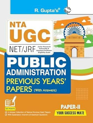 NTA-UGC-NET/JRF: Public Administration (PAPER-II) Previous Years' Papers (With Answers) Paperback – 1 June 2024(Paperback, RPH Editorial Board)