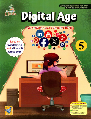 Oasis, Digital Age, Activity Based Computer Book, Class-5(Paperback, DR. SHILPA JEJURKAR)